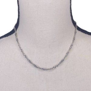 Women's Silver Toned Choker Necklace